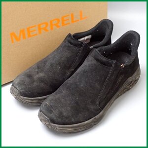 ★MERRELL/メレル ジャングルモック 2.0 AC+ ウォーキングシューズ メンズ25cm/ブラック/スエード/J5002203/箱付き/スリッポン&1252200503