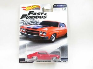 (n2834）ホットウィール プレミアム ワイルドスピード 1970 Chevrolet Chevelle SS シボレー シェベル 1/4 MILE MUSCLE 1/5