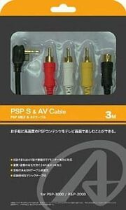 中古PSPハード S端子＆AVケーブル 3m