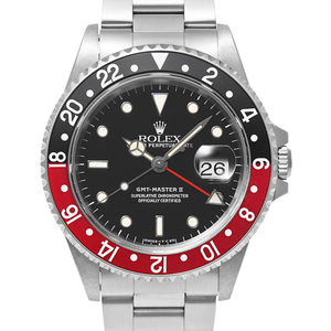 ROLEX GMTマスター2 コークベゼル Ref.16710 U番 赤黒ベゼル 中古品 メンズ 腕時計