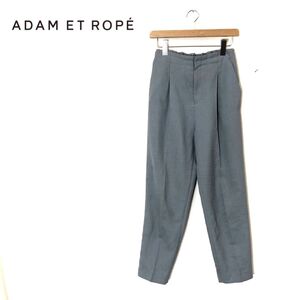 1K1500-O-N◆良品◆ Adam et Rope アダムエロペ テーパードパンツ スラックス センタープレス タック ボトムス◆size38 ブルー