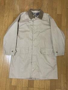 Barbour LIGHTWEIGHT THREEQUARTER L ベージュ ロングコート ノンオイル ステンカラーコート