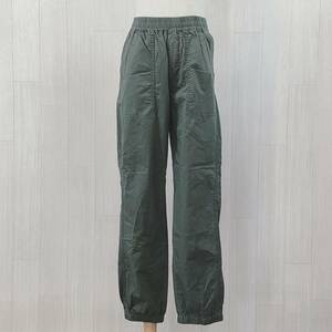 AS0757 UNIQLO ユニクロ キッズ ボトムス チノパン コットンパンツ 綿パン 薄手 XLサイズ グリーン 緑 アースカラー カーキ 無地 綿100%