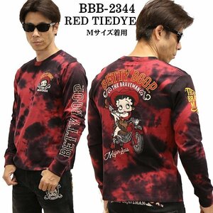 The BRAVE-MAN × BETTY BOOP ベティ ブープ 【定価￥8500＋税】 ロンTEE BBB-2344 RED サイズ L