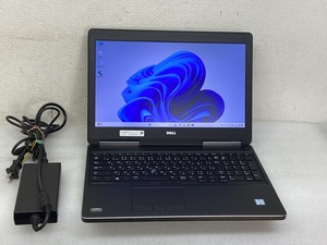 dell precision 7510 xeon E3-1535M V5 メモリ16GB M.2 NVMe SSD256GB nvidia quadro 15.6 インチ デール ノートパソコン DELL LAPTOP