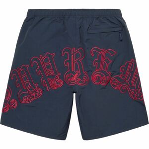 【新品】 23ss Supreme Old English Nylon Short Lサイズ　ネイビー　オールド イングリッシュ ナイロン ショート ボックス水着