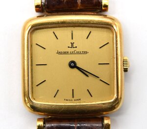 △ジャガールクルト 【JAEGER-LECOULTRE】 ヴィンテージ スクエア ウォッチ 9128 21 ボーイズ　K18イエローゴールド 腕時計 時計