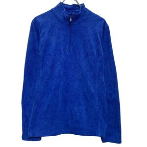 Champion フリースジャケット XL ブルー チャンピオン ハーフジップ ビッグサイズ アウトドア 古着卸 アメリカ仕入 a611-8373