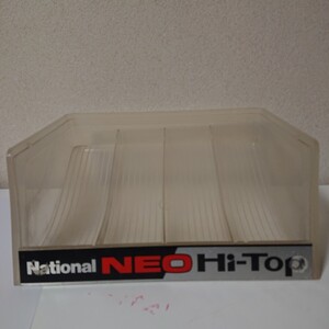 中古　販売用ケース　National　NEO　Hi-Top　ナショナル　ネオ　ハイトップ　乾電池　棚　小物入れ　昭和レトロ【2F-072502】