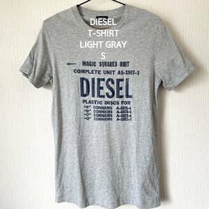 【DIESEL】ディーゼル プリントTシャツ 半袖 クルーネック 匿名配送 メンズ ロック グレー 灰色 S