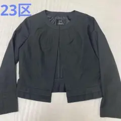 美品　23区　ノーカラー背抜きジャケット　Lサイズ　40