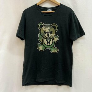 ヒステリックグラマー CAMO BEAR pt T-SH カモフラ ベアー Tシャツ Tシャツ Tシャツ M 黒 / ブラック