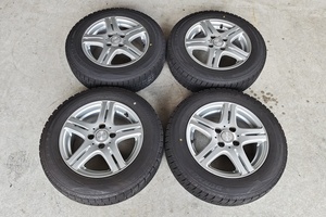 山口)【送料別途】DUFACT DF5 14インチ 5.5J+38 4H/100 ダンロップ WINTERMAXX 165/70R14 中古 4本 ▲C240321N01 MC21C