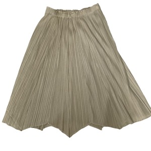 ♪♪ ISSEY MIYAKE イッセイミヤケ PLEATS PLEASE 変形 スカート SIZE 3 PP03-JD143 ベージュ やや傷や汚れあり