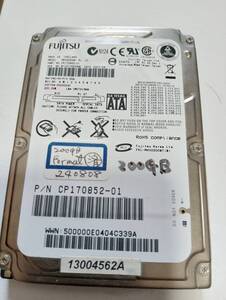 内臓ハードディスク FUJITSU 200GB