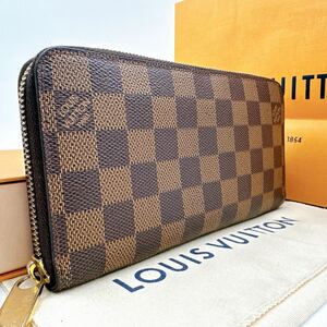 3247【極美品】LOUIS VUITTON ルイヴィトン ダミエ ジッピーウォレット ラウンドファスナー 長財布 ウォレット N60015/CR2150