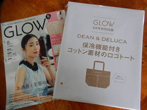 ★新品未開封【GLOW/グロー8月号付録】DEAN & DELUCA　ディーン＆デルカ　コットン素材のロゴ入りトートバッグ　保冷バッグ