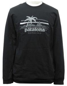 新品未使用！パタゴニア ハワイ限定 ホノルル パタロハ ロンＴ ブラック 黒 Lサイズ Patagonia Hawaii pataloha Responsibili-tee キャンプ