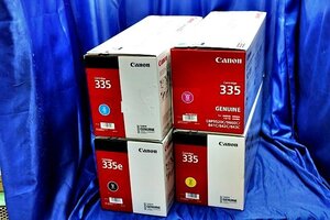 未使用 【四色ット】CANON 純正トナー トナーカートリッジ　335e*1本+335*3本　56148Y　