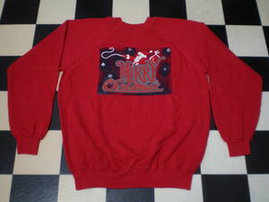 80s 90s Old Hanes Merry Christmas スウェット L 80年代 90年代 USA製 オールド ヘインズ クリスマス Xmas サンタクロース Vintage 古着