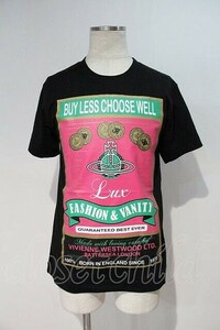 【USED】Vivienne Westwood MAN / MAN LONDONリラックスTシャツ42 黒 【中古】 I-24-02-17-030-to-HD-ZI