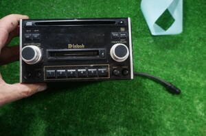 P408 現状品 スバル BE5 BE9 BH5 BH9 レガシィ 純正/mcIntosh　オーディオ ヘッドユニット/CDMDデッキ　PF-40251 C アンプEF-10801