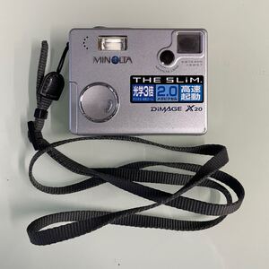 UTS842 MINOLTA ミノルタ DiMAGE X20 コンパクトデジタルカメラ シルバー ジャンク扱い 現状品