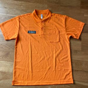 グリマー　glimmer ドライ 半袖ポロシャツ ハーフボタンシャツ Lサイズ　蛍光 オレンジ　美品