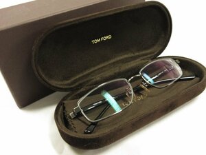 HH 極美品 【トムフォード TOM FORD】 Titanium 度入り メガネ 眼鏡 めがね サングラス アイウェア (メンズ) 54□17 143 FT5068■7ME6431■