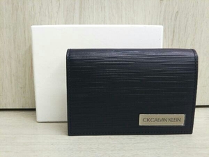 CK Calvin Klein カルバンクライン タットⅡ 名刺入れ カードケース 808613 ネイビー メンズ 箱有