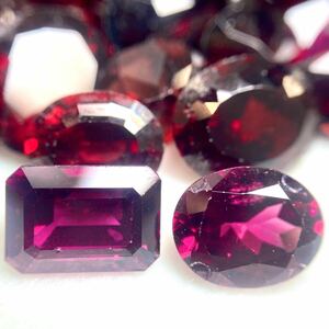 1円〜!!☆天然ガーネットおまとめ151ct☆n 約30.2g ルース 裸石 宝石 ジュエリー garnet ロードライトガーネット jewelry 柘榴石 w5A57