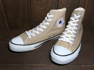 ★CONVERSE コンバース ALL STAR オールスター HI ベージュ 27.0cm 美品 Used 検 ハイカット チャック テイラー スニーカー