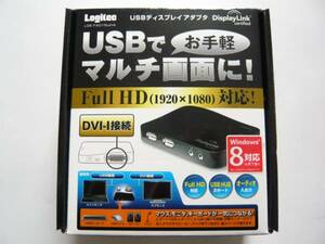 ★新品★Logitec★USB接続 DVI-I + USBハブX2★LDE-FX015UHA