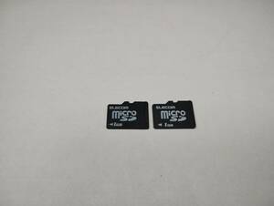 2枚セット　1GB　ELECOM　microSDカード　フォーマット済み　メモリーカード