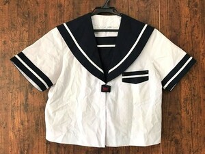 ss_3475y ★定形外 配送★ 宮崎県 宮崎市立宮崎西中学 夏服 半袖 指定セーラー服 サイズ 5 (L) Hatoya ハトヤ 製　女子制服