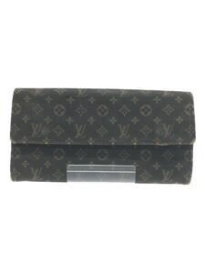 LOUIS VUITTON◆ポルト・フォイユ・サラ_モノグラム・ミニラン_BRW/キャンバス/BRW/レディース//