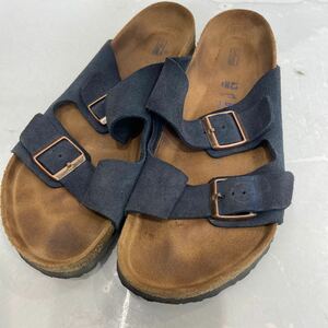 【BIRKENSTOCK ビルケンシュトック 】アリゾナ スエード 28cm 43 ネイビーサンダル 2406oki K