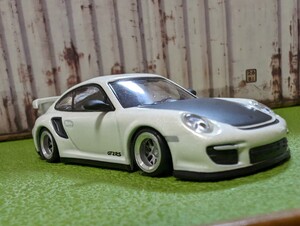 ★1/64 トミカサイズ　ポルシェ911 ＧＴ２改深リム、ローダウン①、他にも色々出品中!