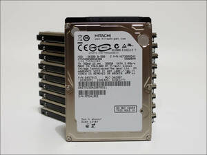 HITACHI 2.5インチHDD HTS545050B9A300 500GB SATA 10個セット #12281