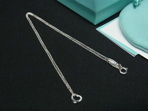 1円 ■極美品■ TIFFANY＆Co ティファニー エルサペレッティ オープンハート SV925 ネックレス アクセサリー シルバー系 AY5207