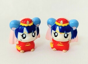 送料200円～☆エポック社 劇場版 とっとこハム太郎 ハムちゃんずコレクション「モーハムず タカハム(モーニング娘 高橋愛)」フィギュア 2個