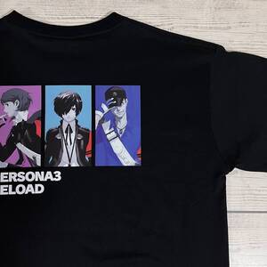 ★ PERSONA3 REROAD (ペルソナ3 リロード) ★ Tシャツ 4Lサイズ 黒色 女神転生 アトラス 月光館学園 P3R SEGA ATLUS (タグ付き新品未着用)