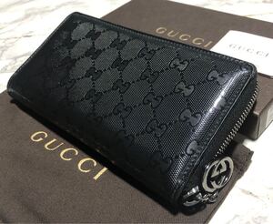 【美品】GUCCIインプリメラウンドファスナー　シリアル212110