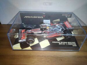 新品未開封 ミニチャンプス 1/43 ミニカー 530084322 PMA 1/43 VODAFONE MCLAREN ボーダフォン マクラーレン MP4-23 ハミルトン 2008 #22