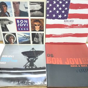 Tour Brochure Tour Pamphlet/BON JOVI ボン・ジョヴィ/ツアーパンフレット 4冊セット まとめて/JON BON JOVI