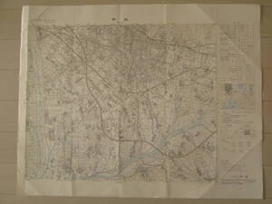 ☆2.5万分の1地形図 甲府 昭和５９年発行☆ 合併による消滅町村有り