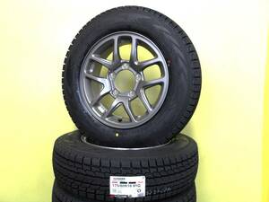 S3799 新品 4本 175/80R16 ヨコハマ アイスガード SUV G075 中古 スズキ ジムニー 純正 5.5J +22 5H 139.7 ガンメタ Jimny