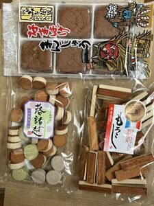 お菓子　両面焼きもろこし1袋　塩もろこし1袋　白あん入りなまはげ饅頭1袋 和菓子組み合わせ 焼菓子　駄菓子　生菓子