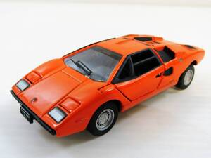 ミニカー TOMY lamborghini countach LP400 ランボルギーニ カウンタック LP400 オレンジ 1/45 中国製 コレクション ユーズド品 kd