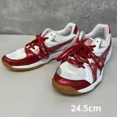 ASICS アシックス バレーボールシューズ 白/赤